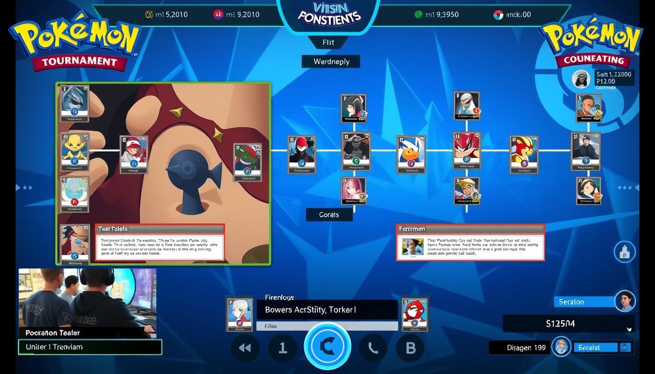 Online Pokémon TCG Turnier mit vielen Teilnehmern und Zuschauern