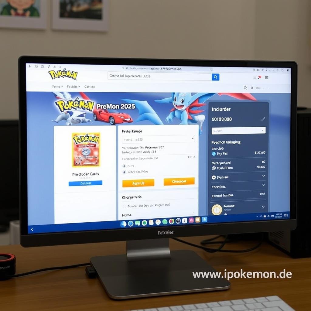 Online-Vorbestellung von Pokémon Karten