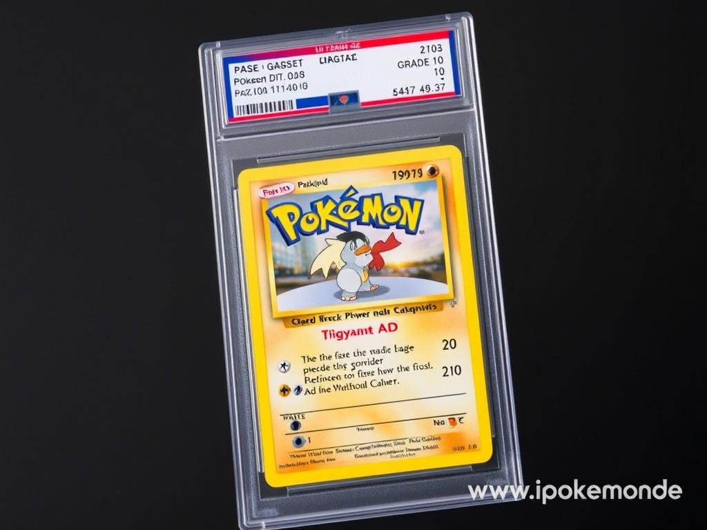 PSA bewertete Pokémon Karte in Schutzhülle