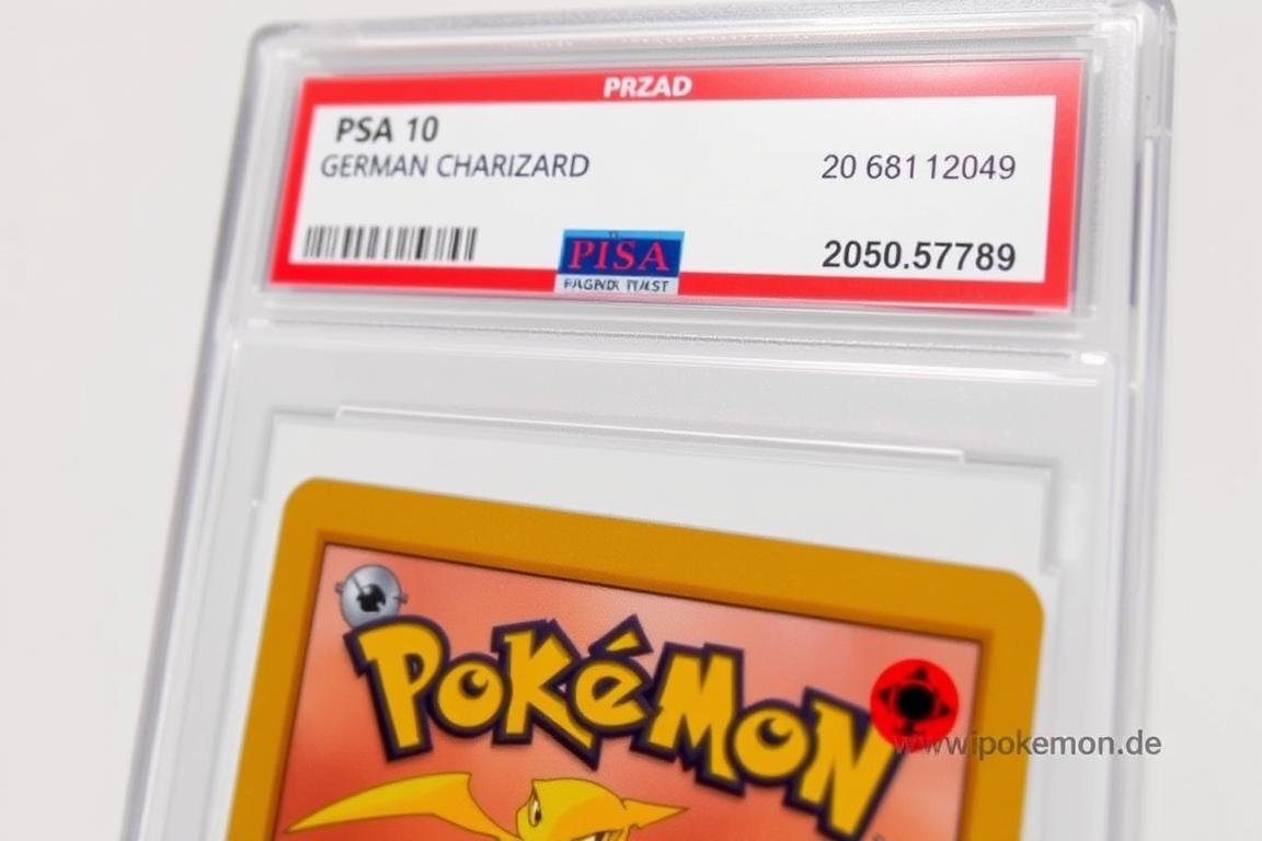 PSA gegradete Pokémon Karte mit PSA 10 Bewertung