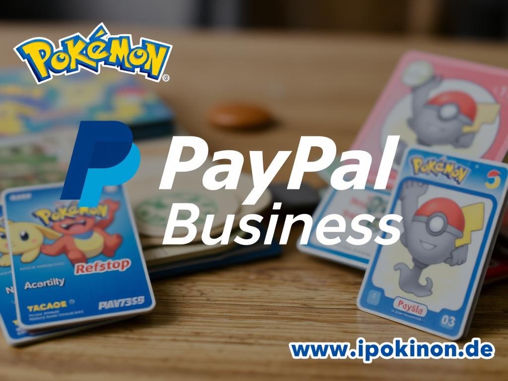 PayPal Business Logo mit Pokémon Karten
