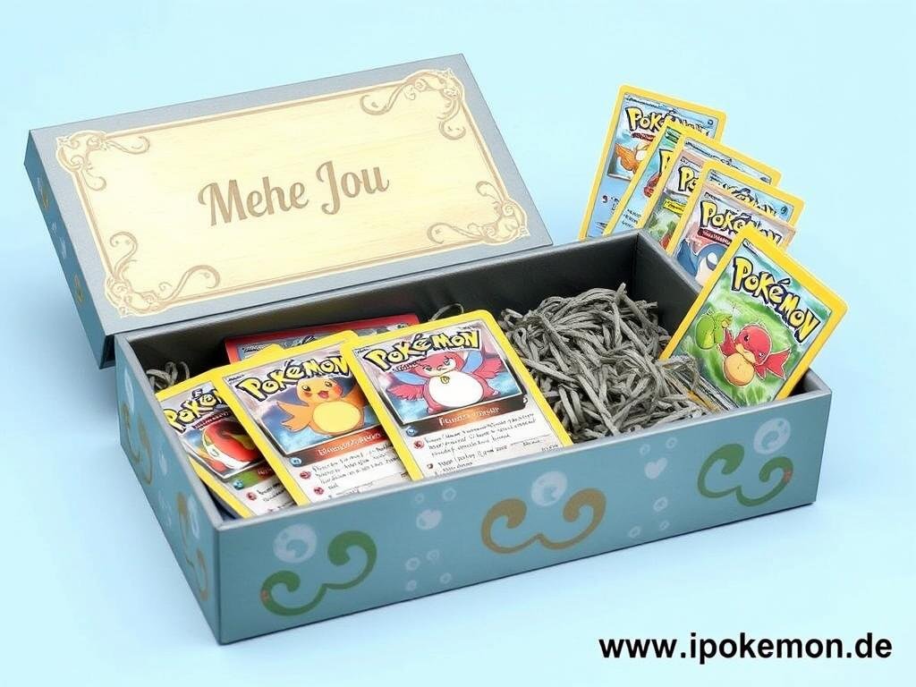 Personalisierte Pokémon Karten Geschenkbox mit Namen