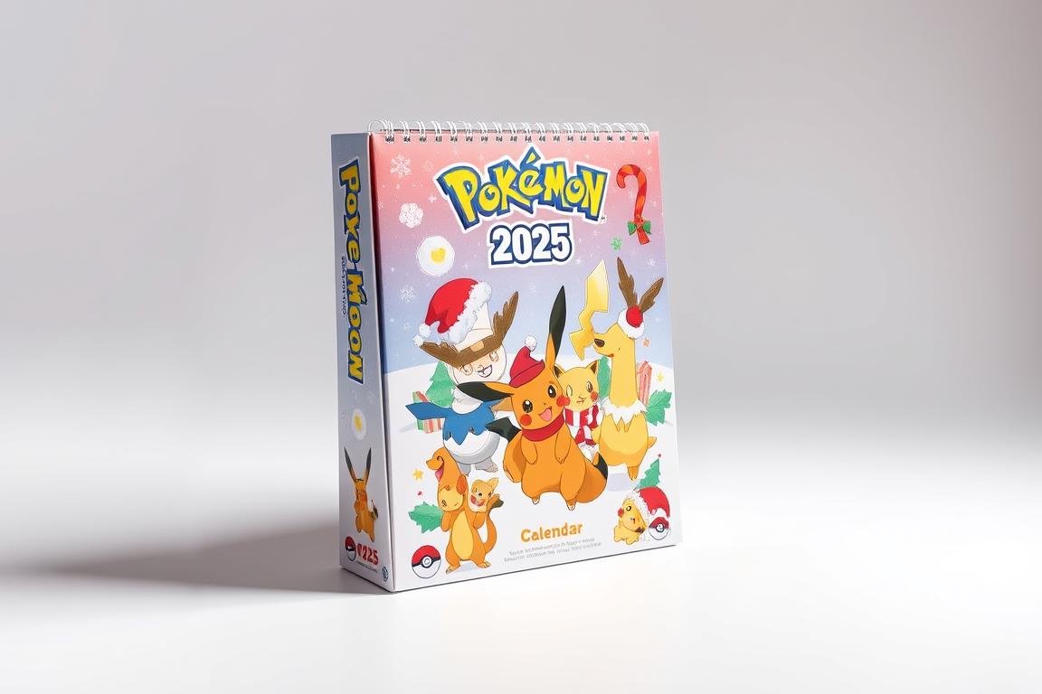 Pokémon Festtagskalender 2025 mit weihnachtlichem Design
