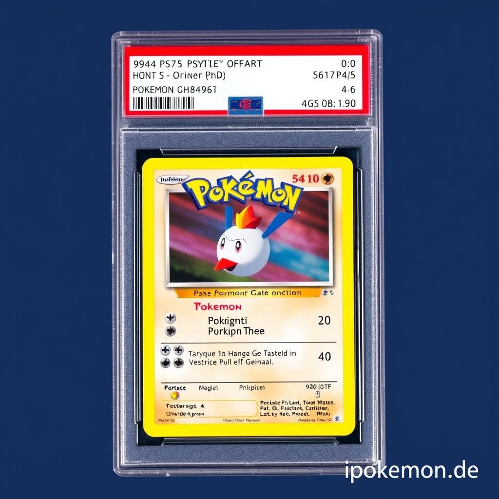Pokémon Karte in PSA 10 Bewertungshülle