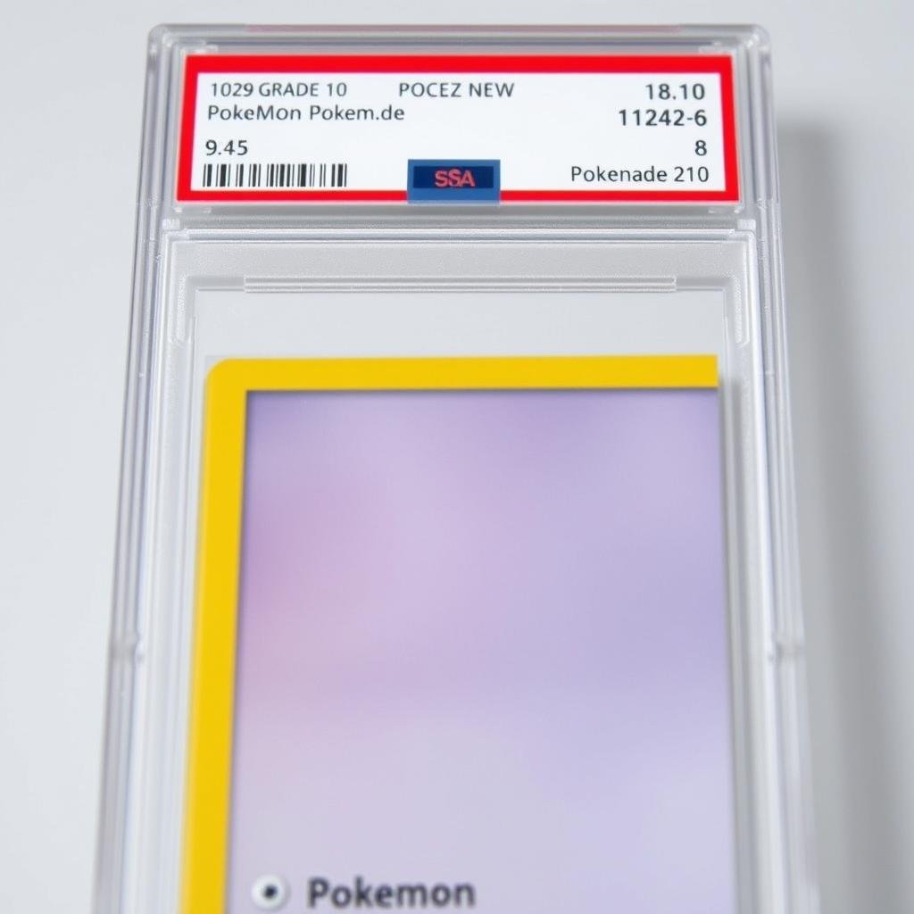 Pokémon Karte in PSA Grading Case mit hoher Bewertung