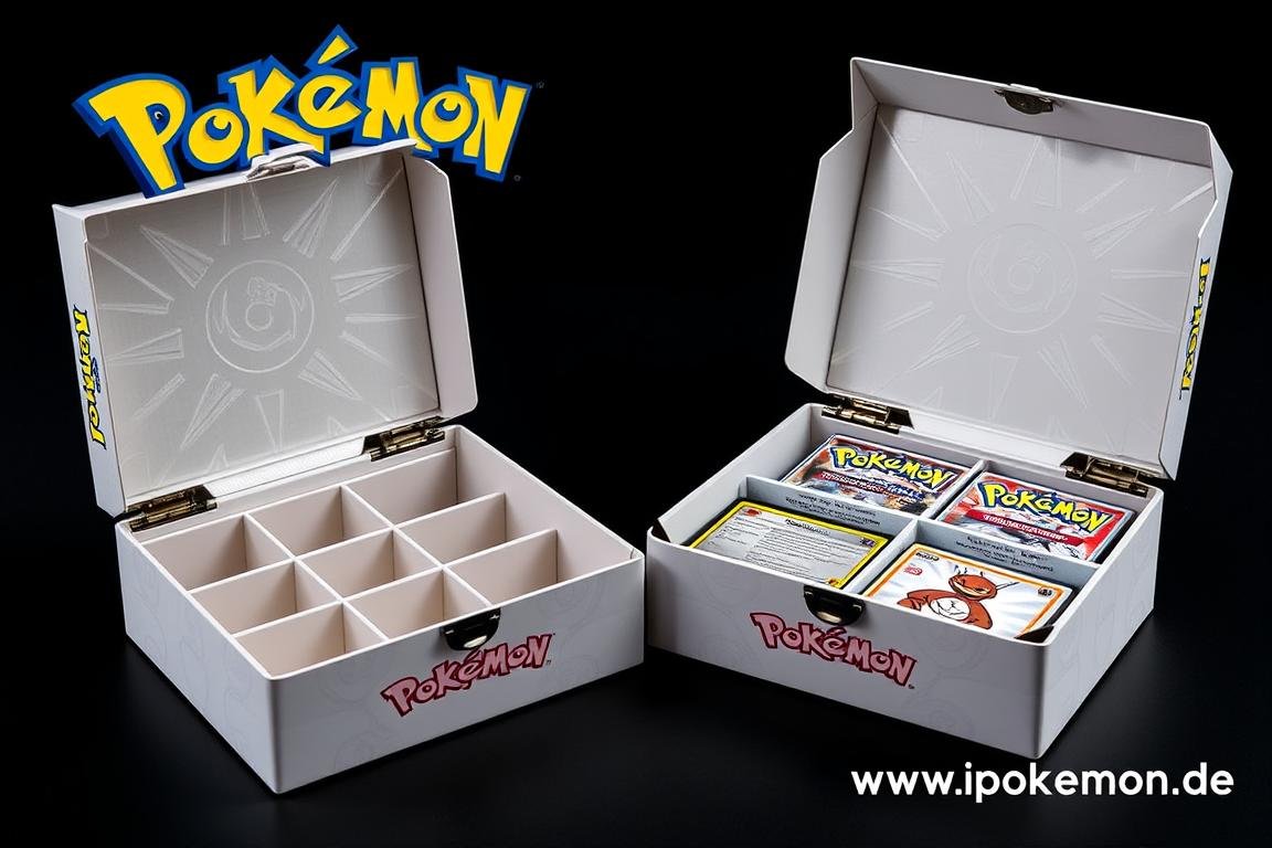 Pokémon Karten Aufbewahrungsboxen für kleine Sammlungen
