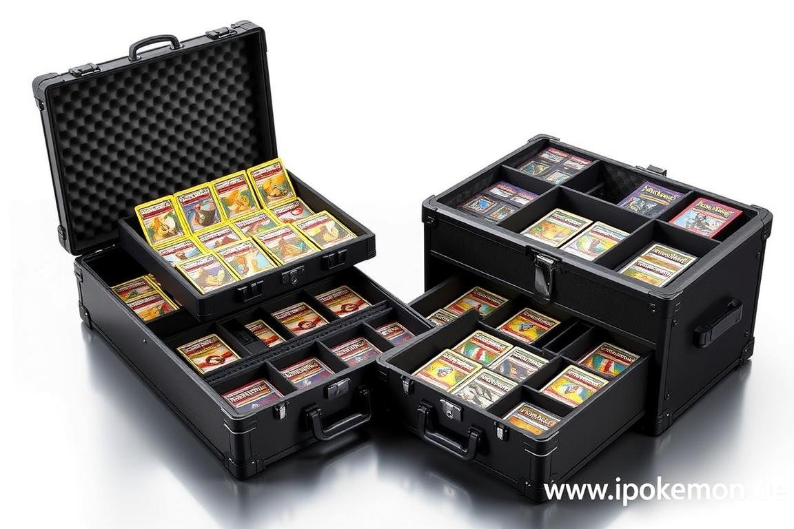 Pokémon Karten Aufbewahrungskoffer für große Sammlungen
