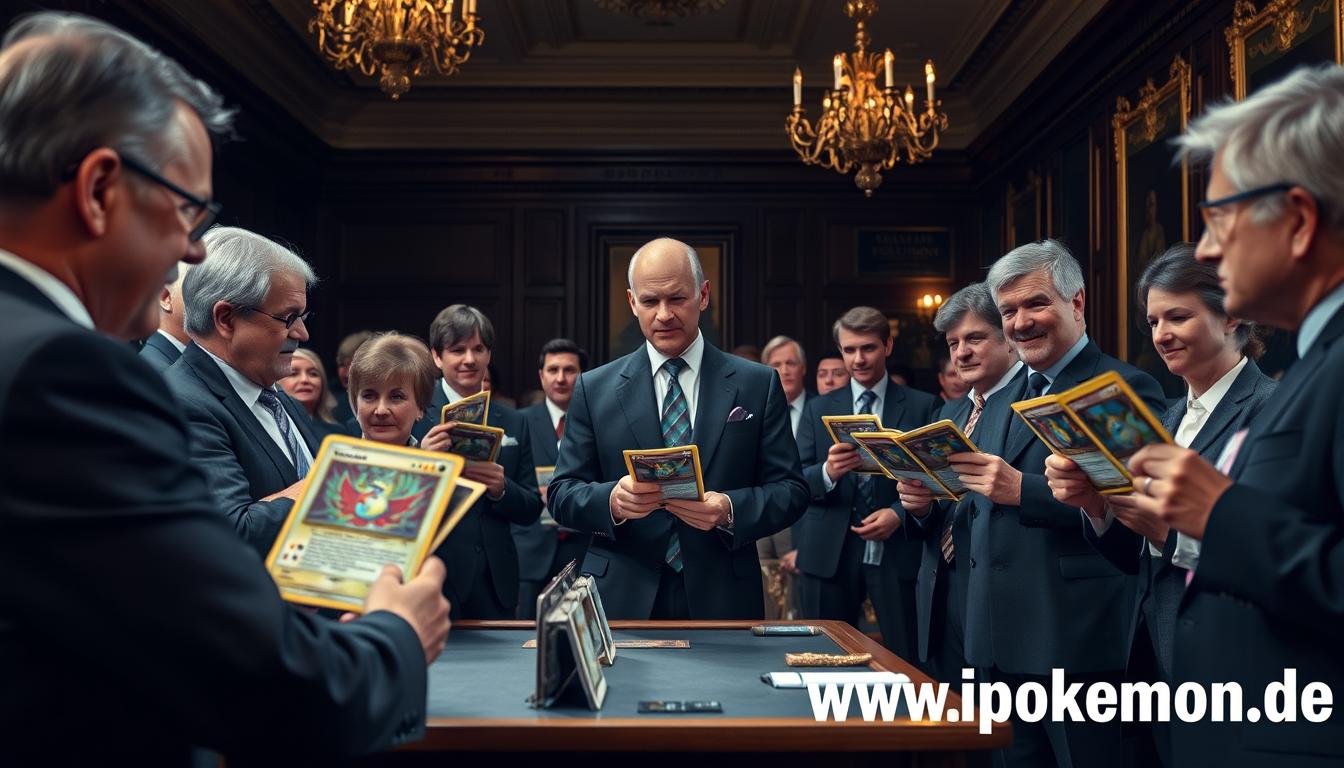 Pokémon Karten Auktion mit erwachsenen Bietern
