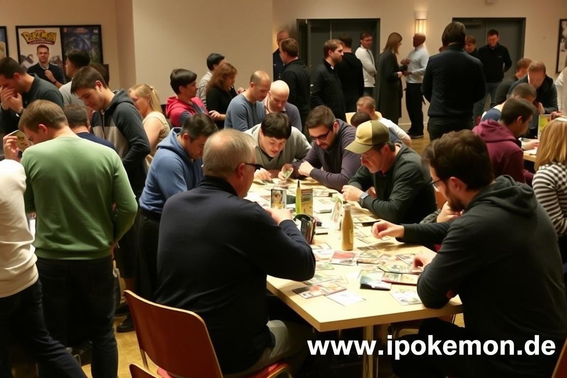 Pokémon Karten Community-Event mit Spielern und Sammlern