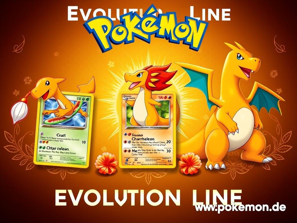 Pokémon Karten Evolution Line Showcase