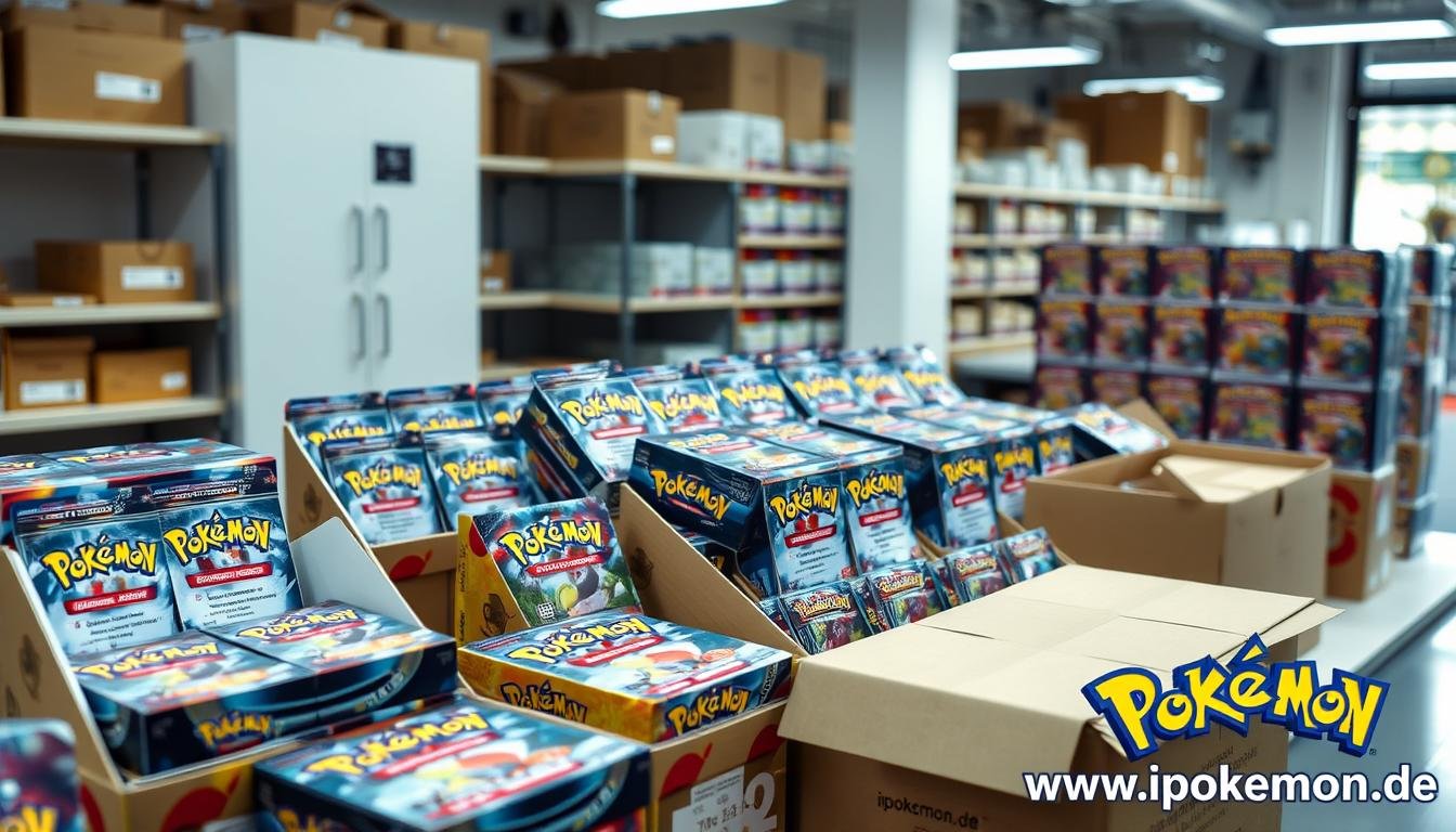 Pokémon Karten Großhandelslieferung mit verschiedenen Booster-Displays