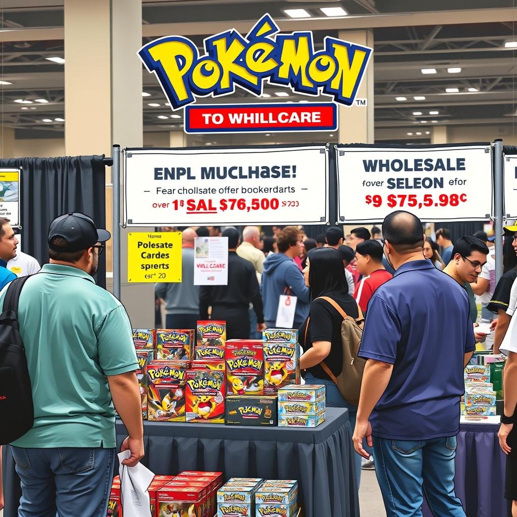 Pokémon-Karten Messe mit Großhandelsangeboten für Booster Boxen