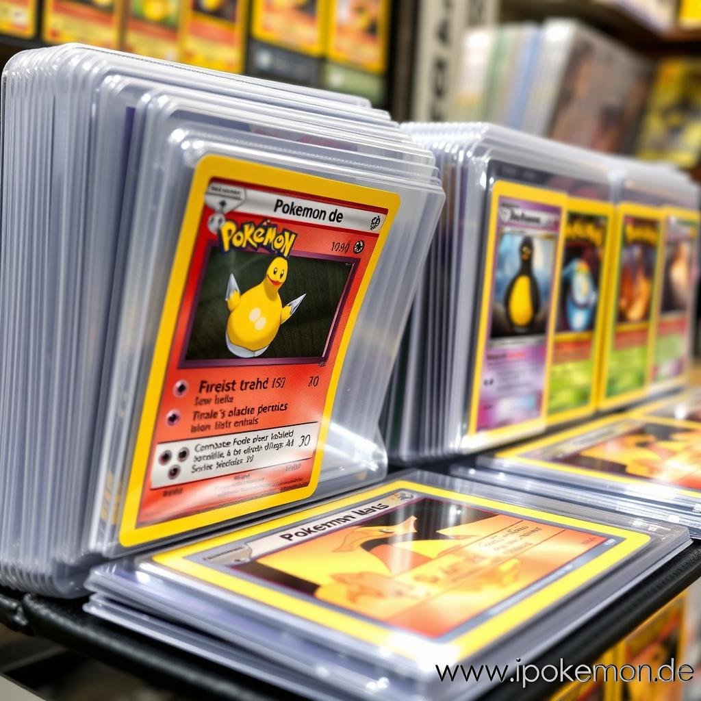 Pokémon Karten Sammlung in professionellen Aufbewahrungssystemen