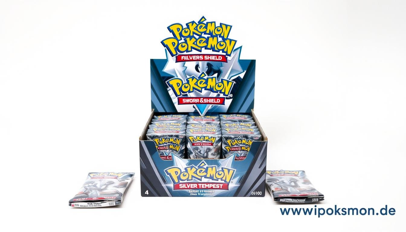 Pokémon Karten Schwert & Schild Silberne Sturmwinde Display