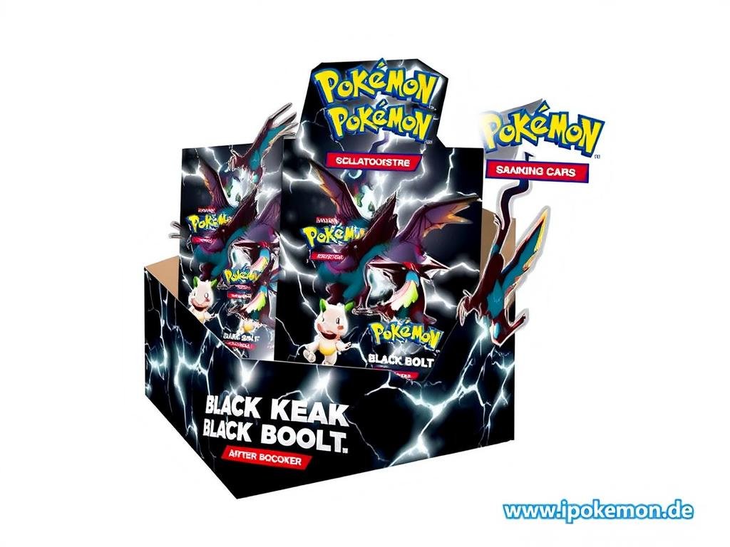 Pokémon Karten Set Schwarze Blitze Booster Display