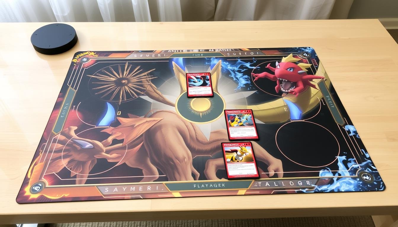 Pokémon Spielmatte mit Spielzonen