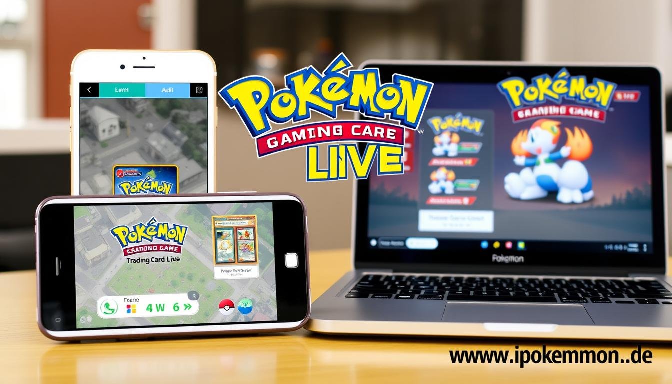 Pokémon Trading Card Game Live App auf verschiedenen Geräten