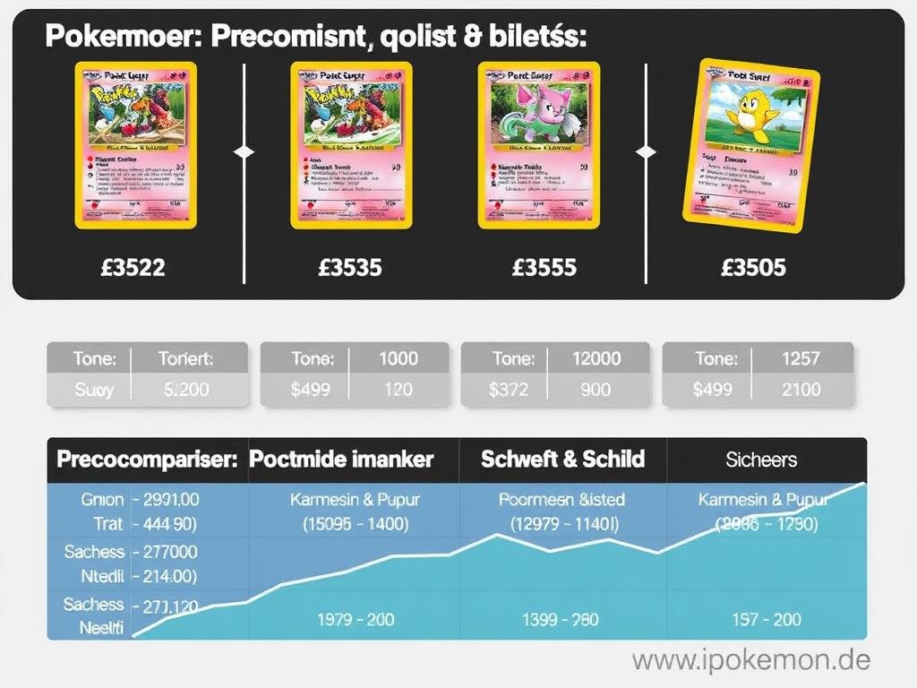 Preisvergleich verschiedener Pokémon Karten Displays