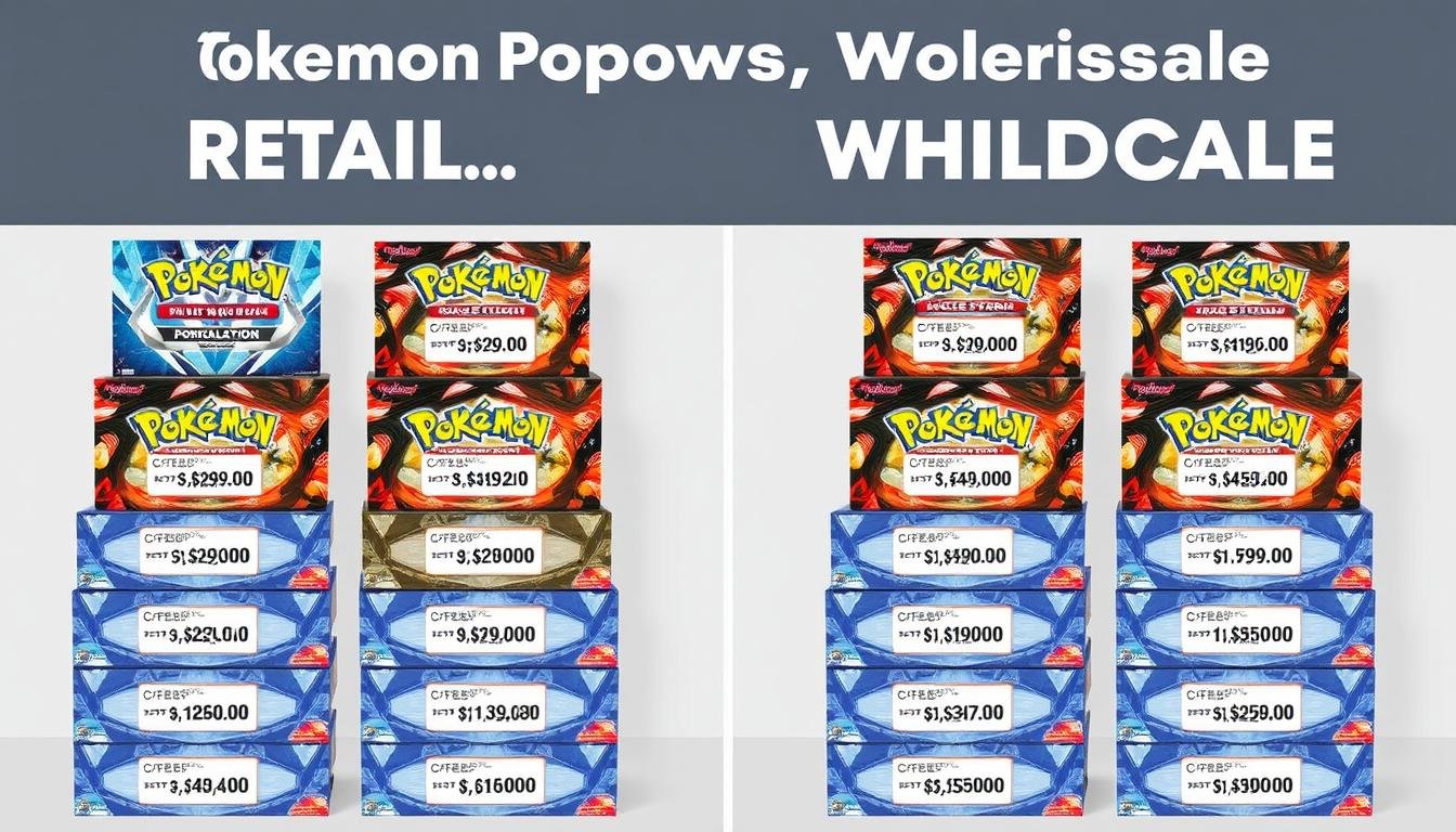 Preisvergleich zwischen Einzelkauf und Großhandelskauf von Pokémon Booster Boxen