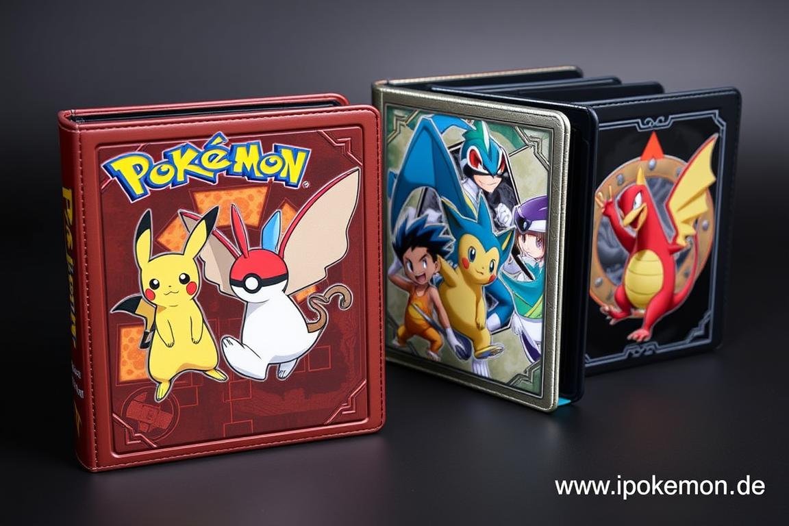 Premium Pokémon Karten Sammelalben mit Charakterdesigns