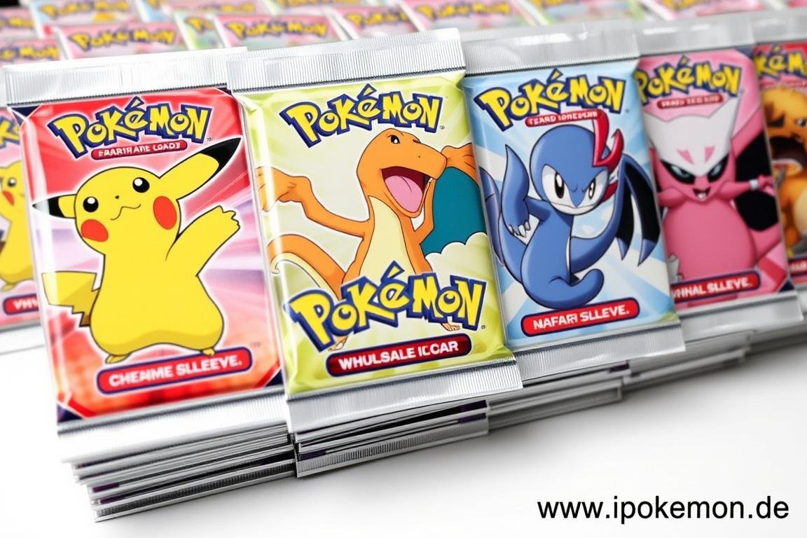 Premium Pokémon Karten Schutzhüllen mit Charakterdesigns