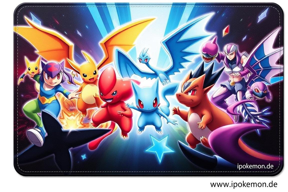 Premium Pokémon Karten Spielmatten mit Charakterdesigns