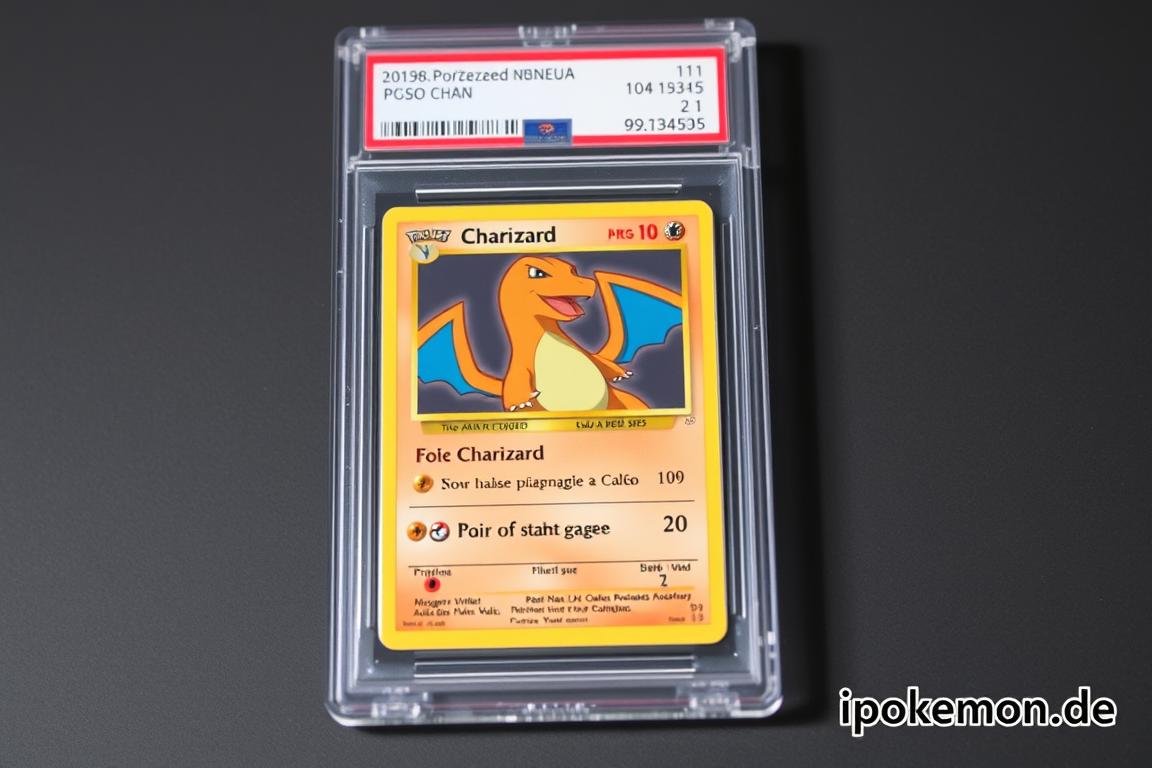 Professionell bewertete und versiegelte Pokémon Karte in PSA Case