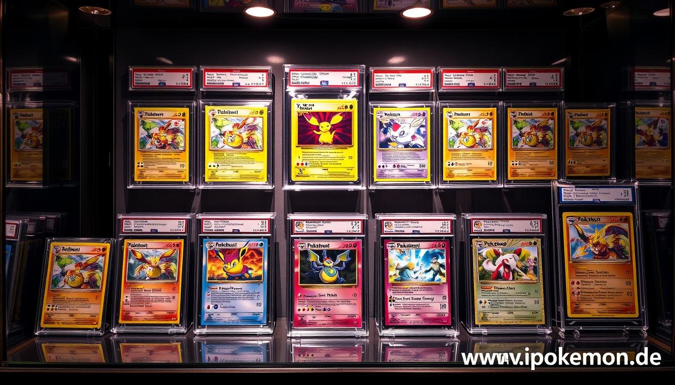 Professionelle Aufbewahrung und Präsentation von wertvollen Pokémon Karten