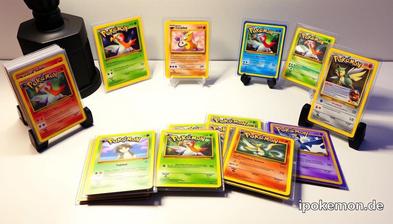 Professionelle Präsentation von Pokémon Karten zum Verkauf