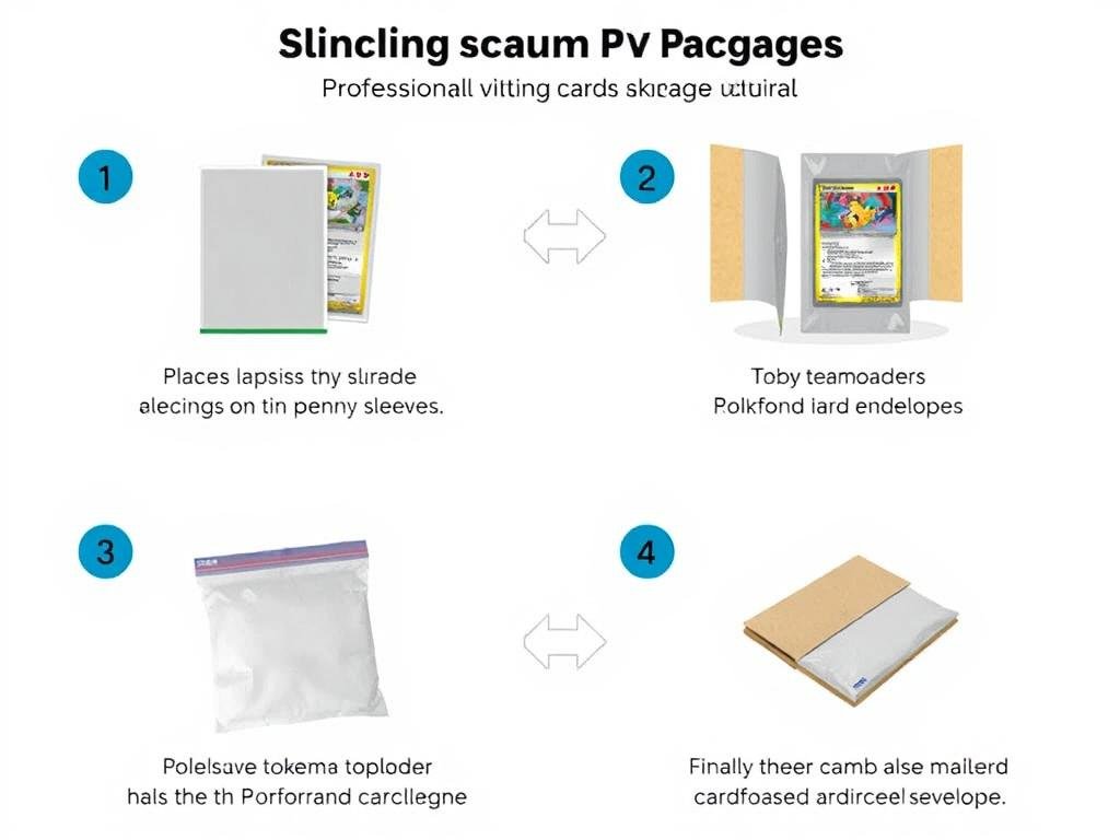 Professionelle Verpackung von Pokémon Karten für den Versand