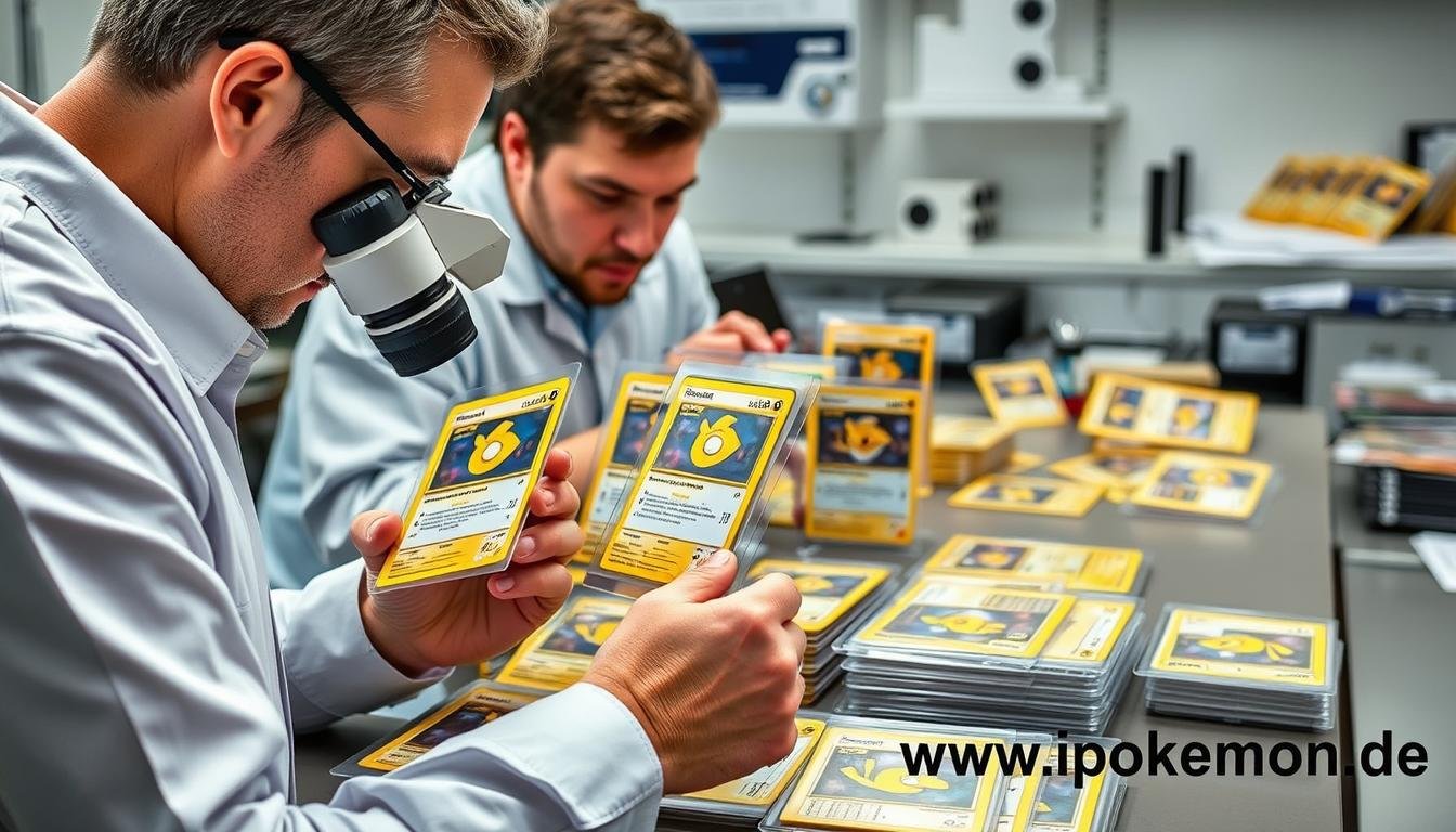 Professioneller Grading-Prozess für Pokémon Karten
