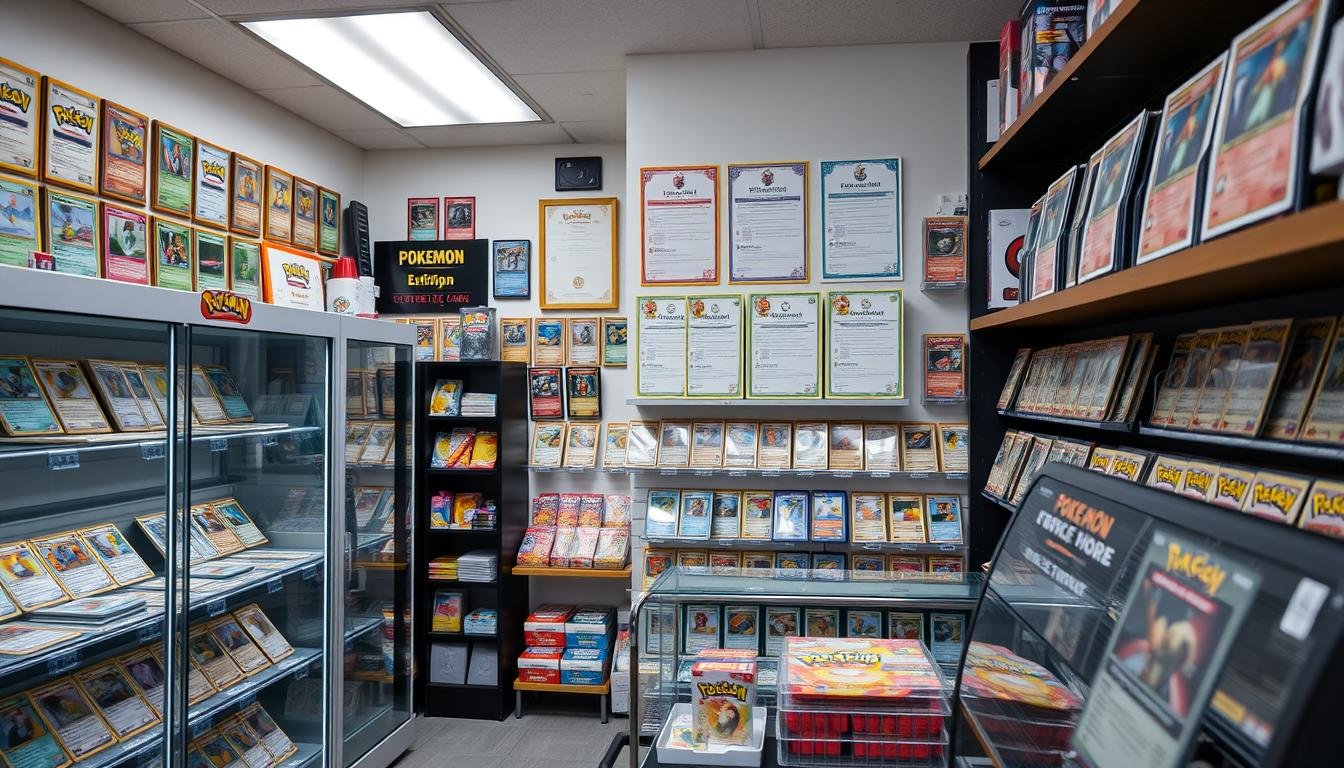 Professioneller Pokémon Karten Shop mit Zertifizierungen und Ausstellungen