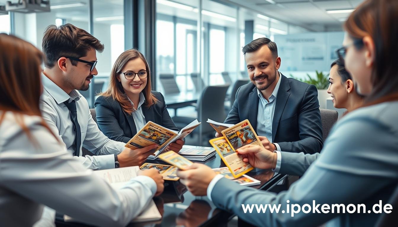Professionelles Beratungsgespräch über Pokémon Karten Großhandel