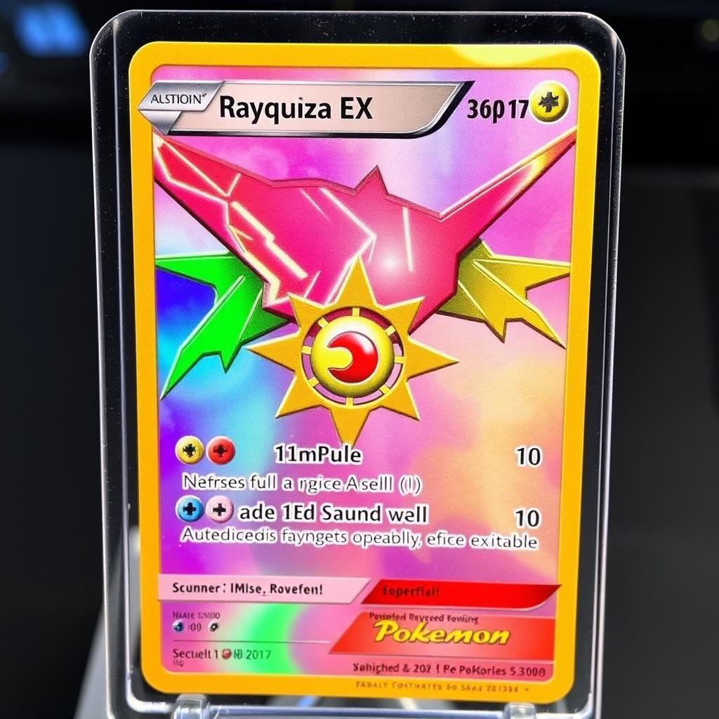 Rayquaza EX Karte aus der EX Deoxys Erweiterung