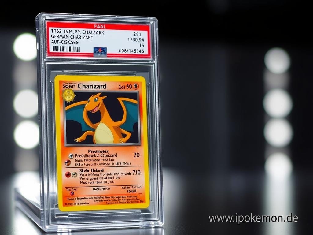 Rekordverkauf einer deutschen Glurak Karte für 37.500€