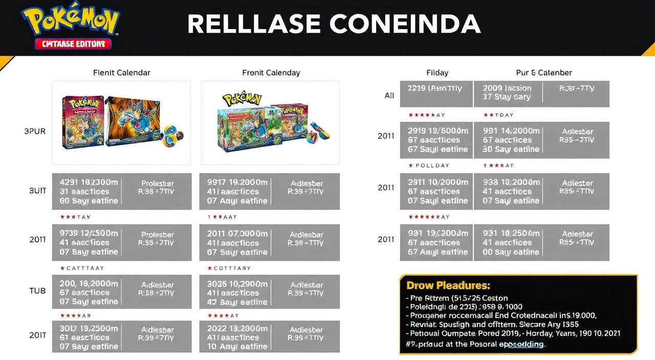 Release-Kalender für kommende Pokémon-Editionen