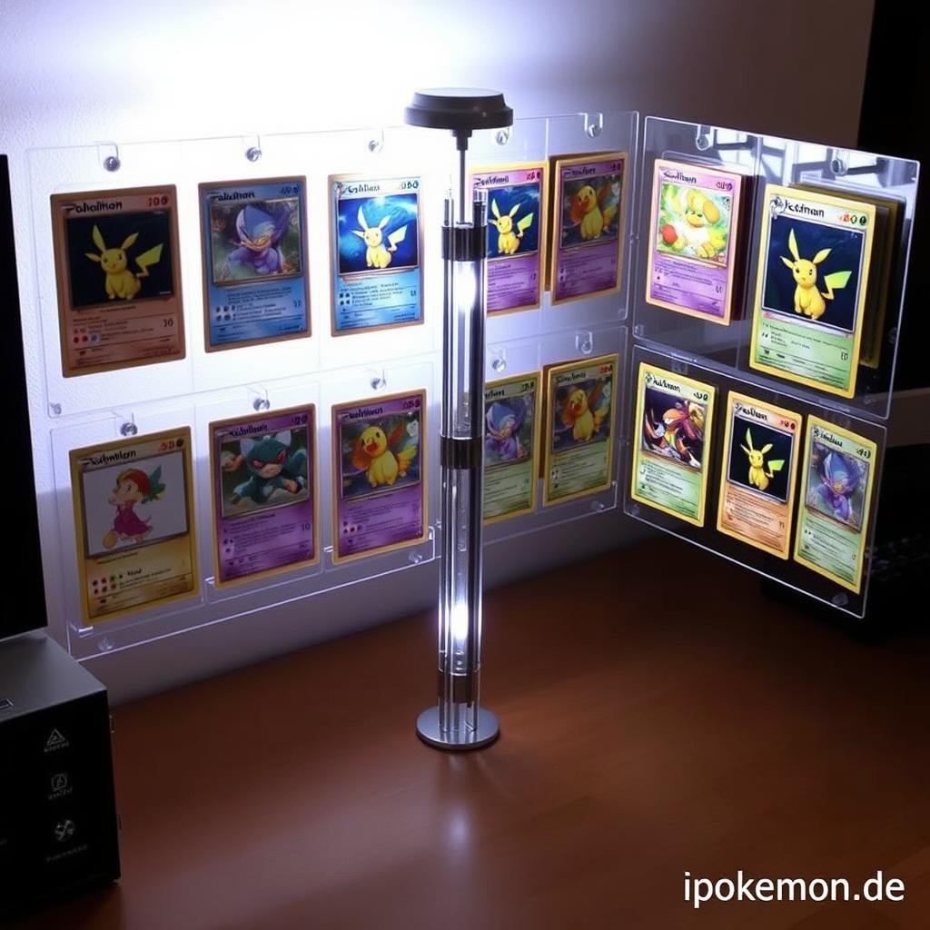 Rotationssystem für die Präsentation von Pokémon Karten