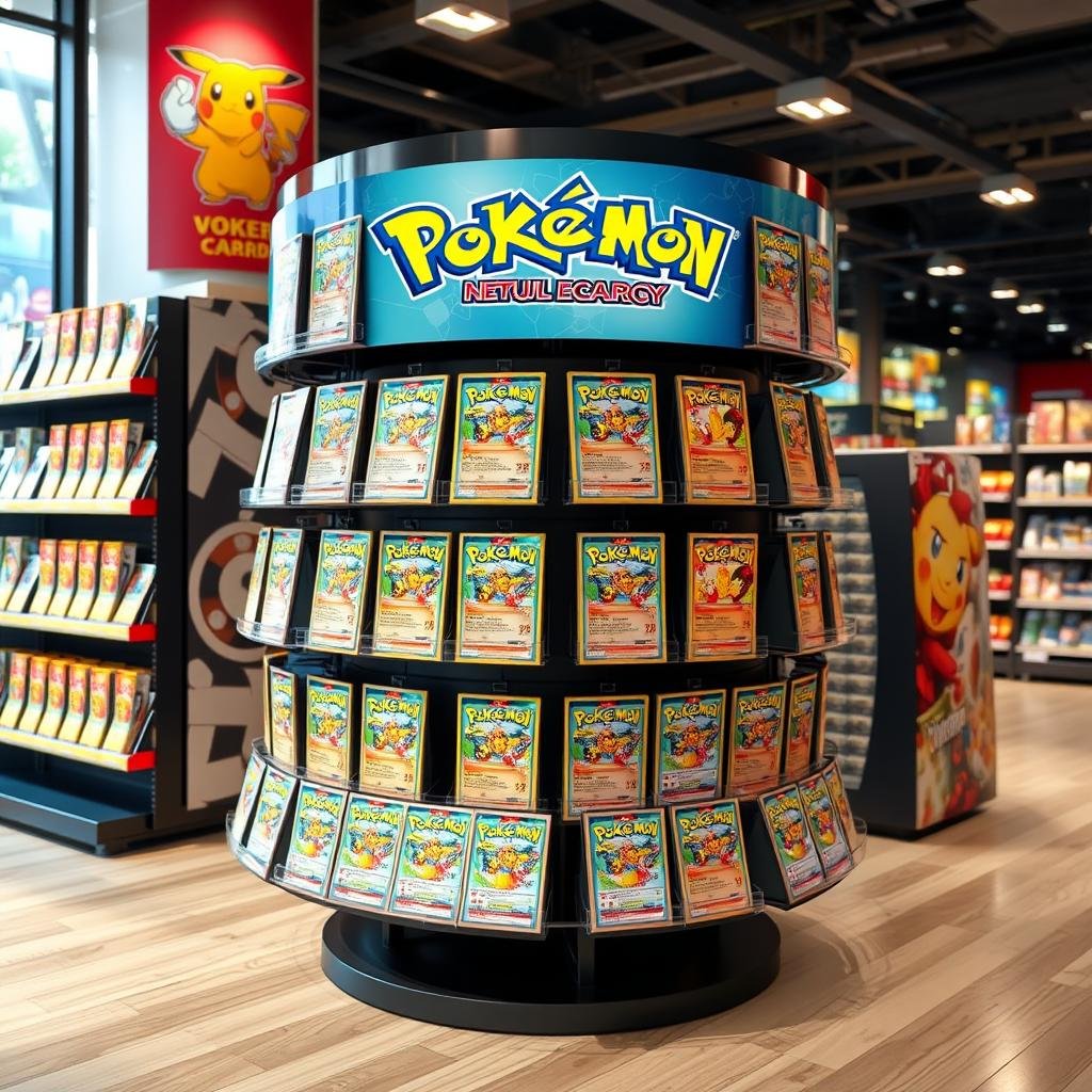 Rotierende Pokémon Karten Display-Ständer