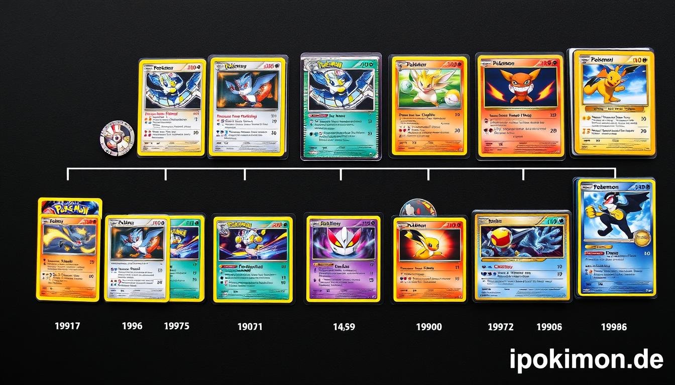 Sammlung verschiedener Pokémon Karten Generationen
