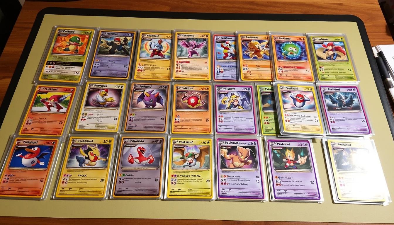 Sammlung wertvoller Pokémon Karten für Turniere