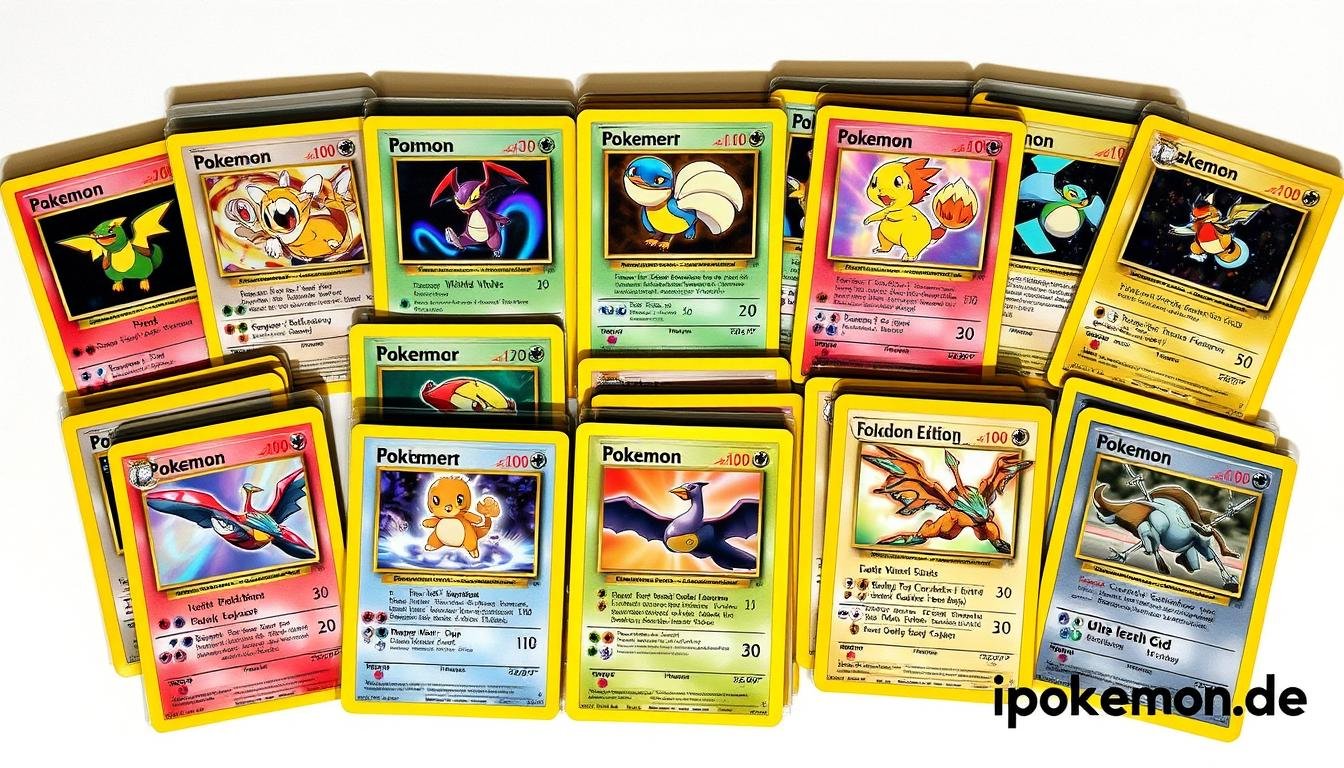 Sammlung wertvoller limitierter Pokémon Karten