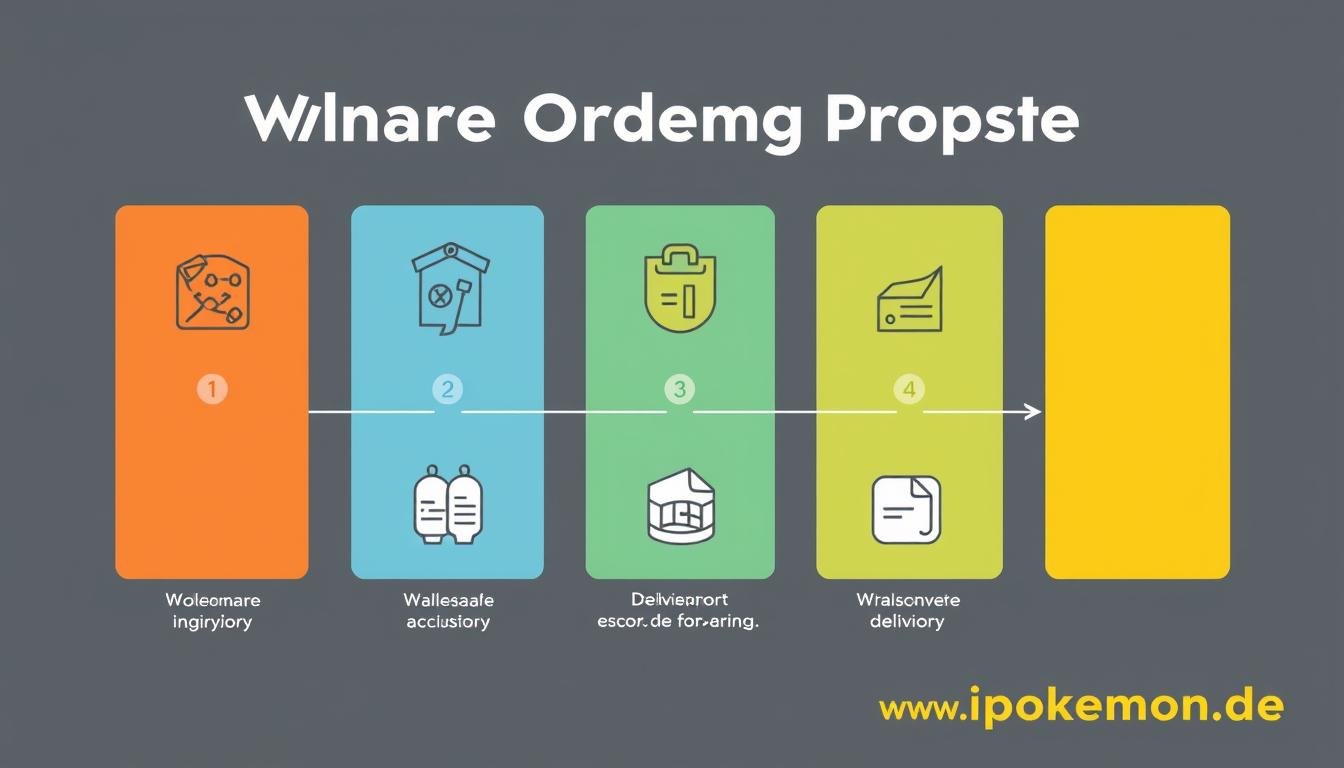 Schematische Darstellung des Großhandels-Bestellprozesses