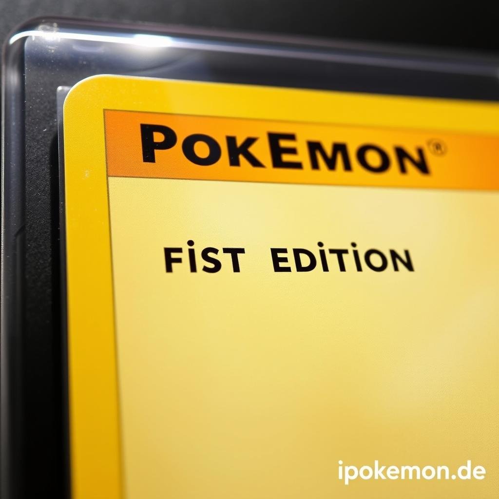 Seltene First Edition Pokémon Karte