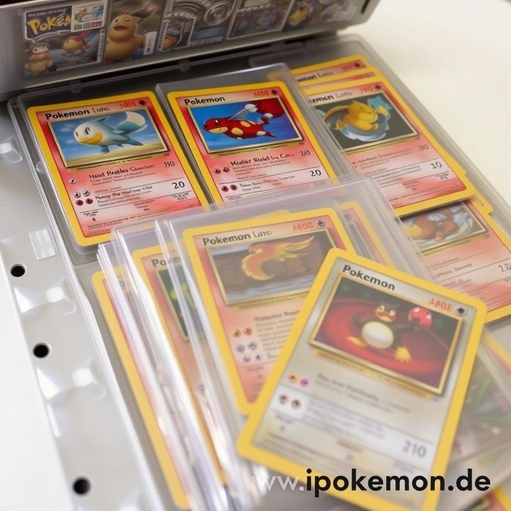 Seltene Pokémon Karten in spezieller Schutzverpackung