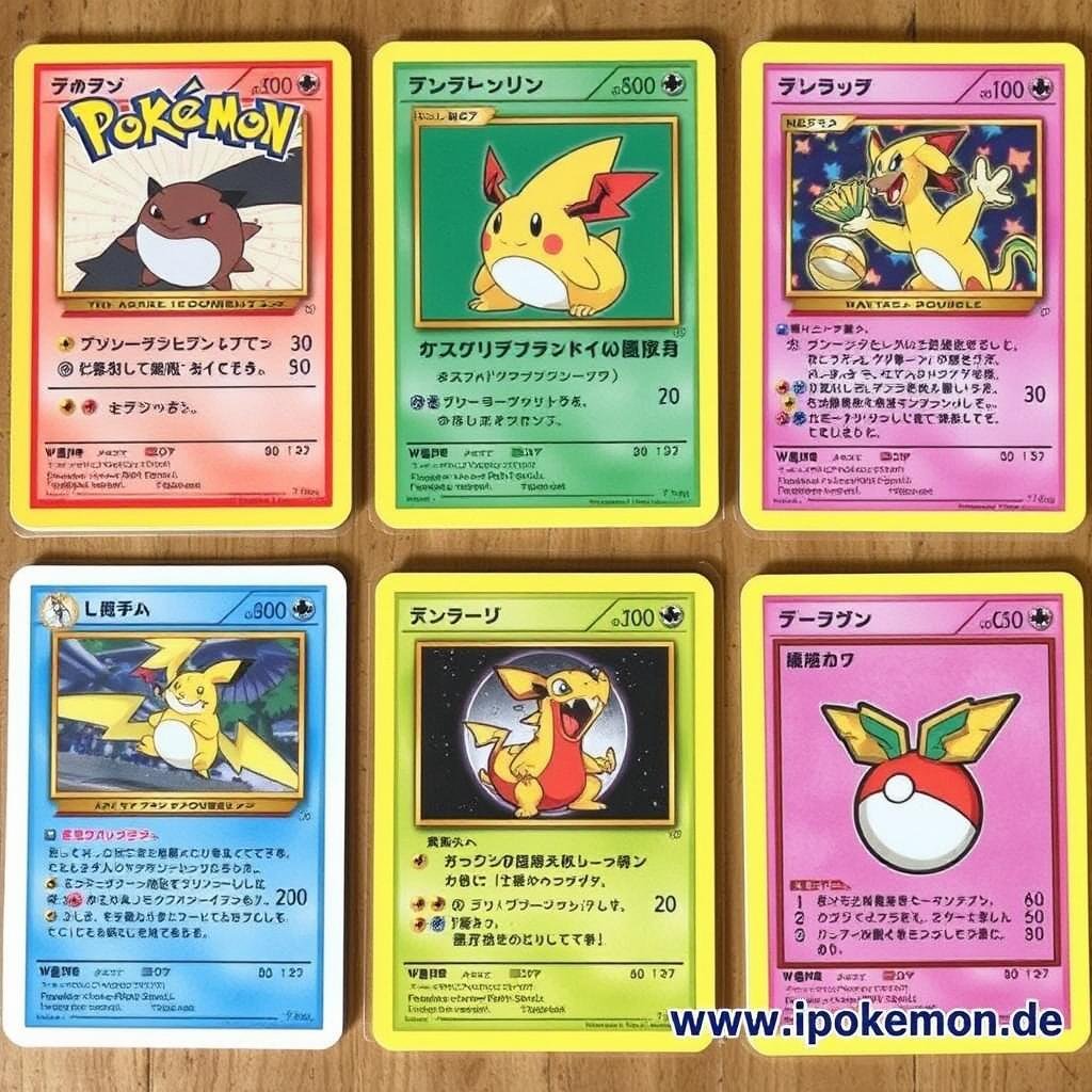 Seltene japanische Pokémon Vending Series Karten