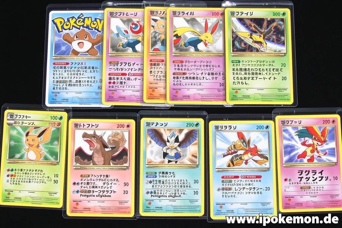 Seltene japanische Promo-Karten aus verschiedenen Events