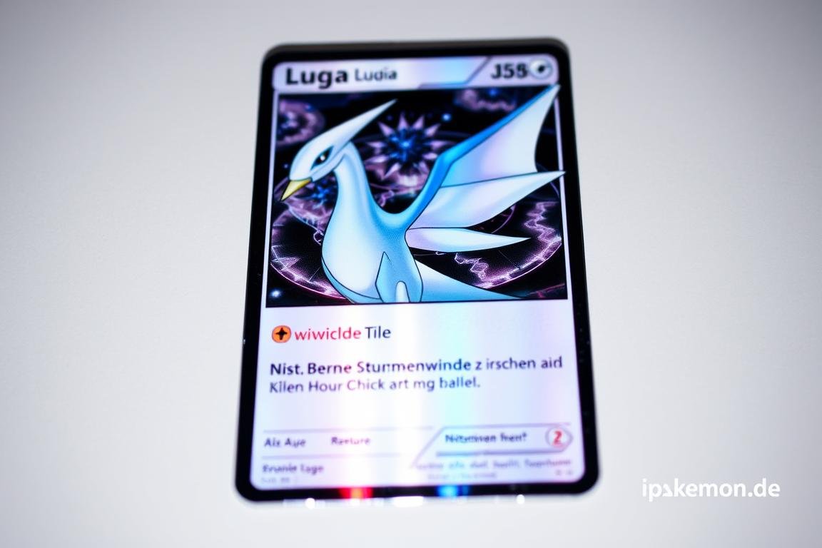 Silberne Sturmwinde Lugia-Karte