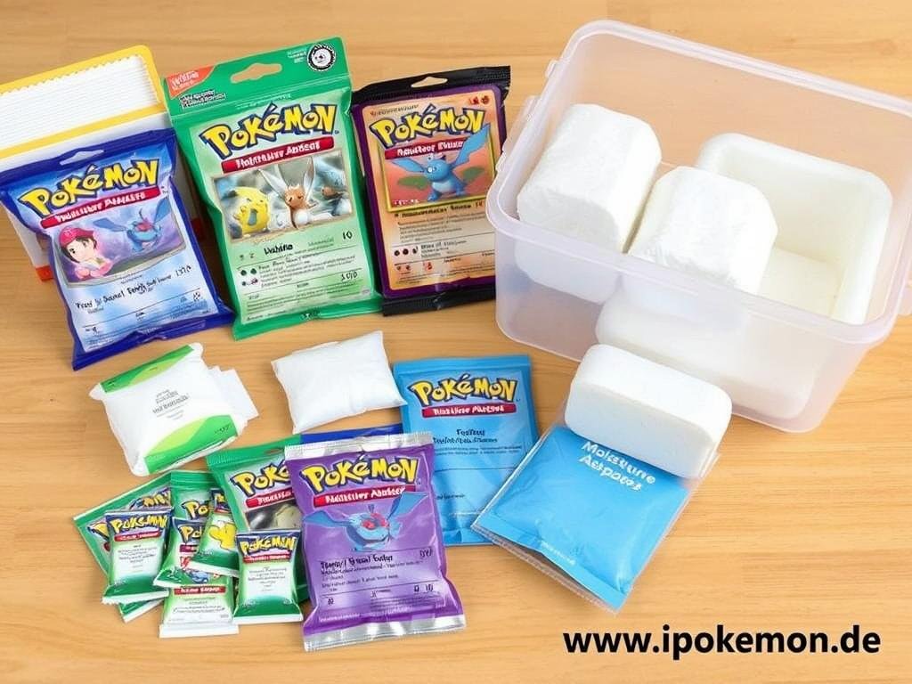 Silicagel-Päckchen zum Schutz von Pokémon Karten vor Feuchtigkeit