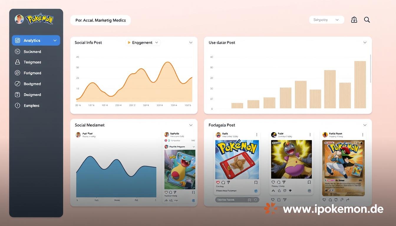 Social Media Marketing für einen Pokémon Karten Shop mit Engagement-Metriken