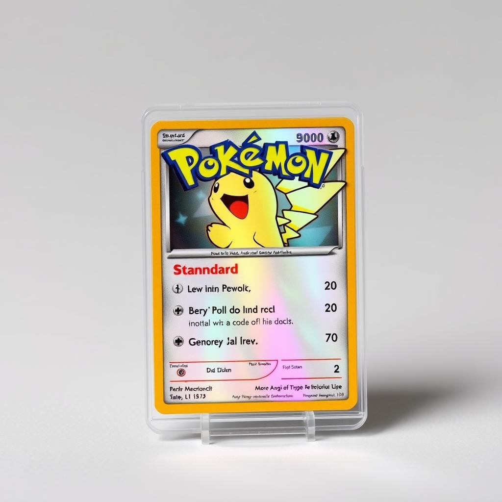 Standard Pokémon VMAX Karte mit holografischem Effekt